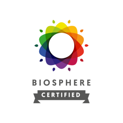 Logo de certificación de Biosphere